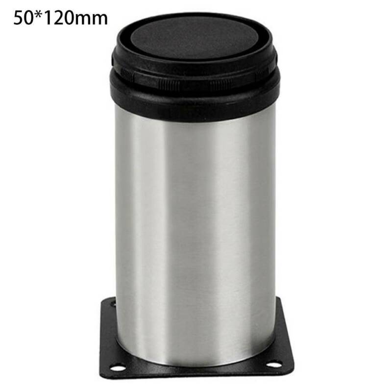 4Pcs Stainless Steel Legs Sofa Leg Kitchen Cabinet Furnit-ure-Feet Base Home Tool: 50-120mm
