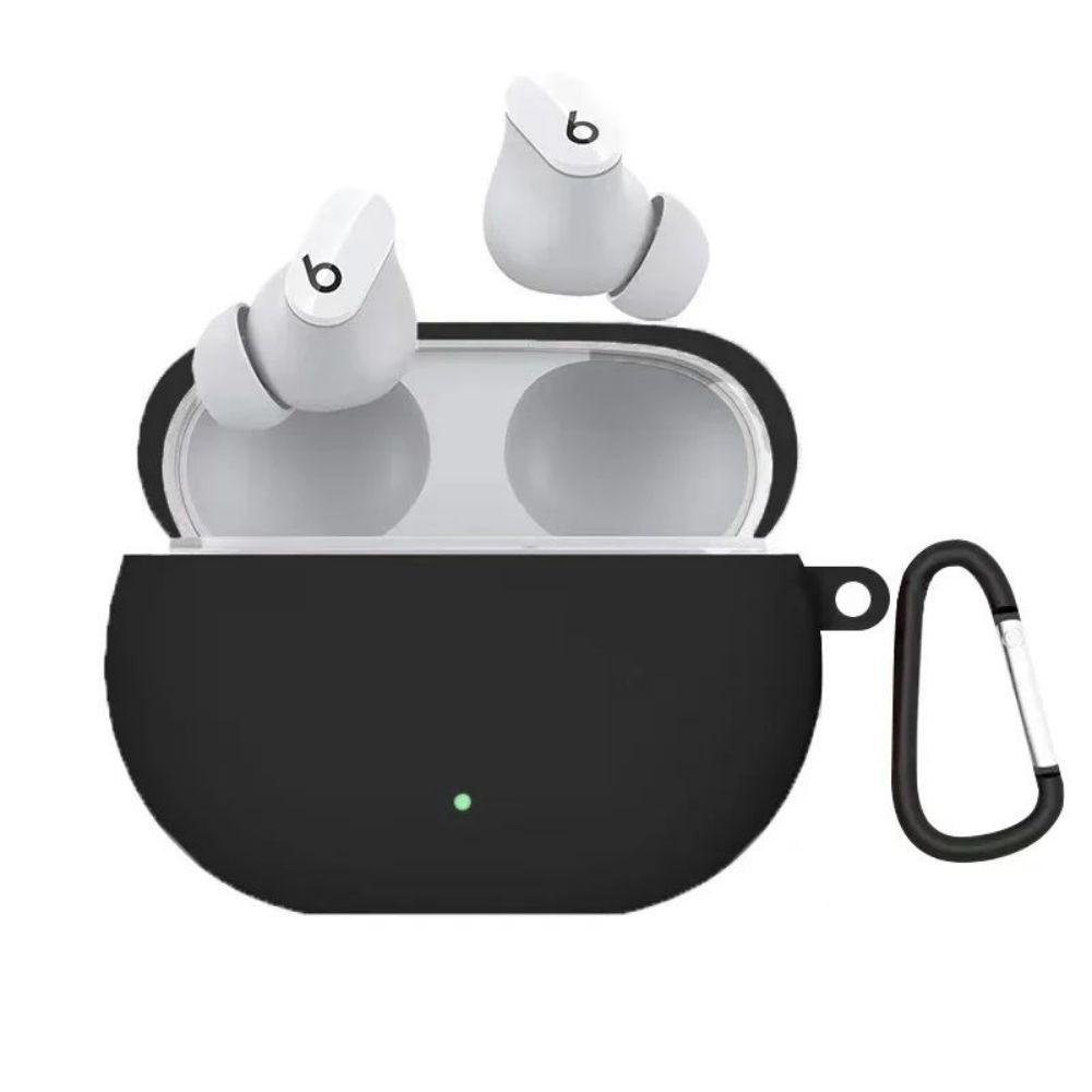 For Beats Studio Buds Case Soft Silicone Case for APPLE Beats Studio Buds Case Cover Waterproof Protective Funda With Kaychain: Olive