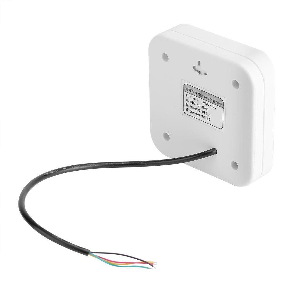 DC 12V Wired Door Bell ABS Plastic Home Office Access Control System External Wired Doorbell Alarm Controller