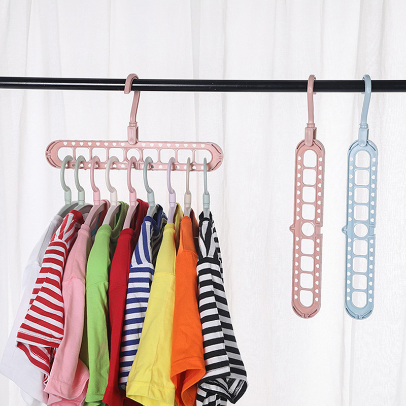 Home Magic Multi-port Support hangers for Clothes Drying Rack Multifunction Plastic Clothes rack drying hanger Storage Hangers