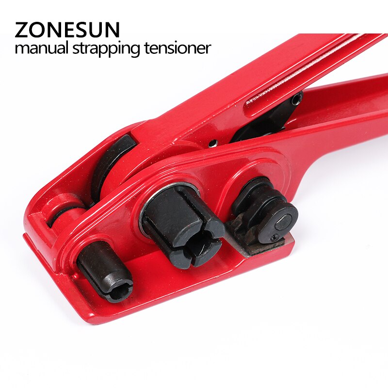 ZONESUN Handleiding PP/PET Strapping Machine 12-19mm Poly Strapping Spanner Flexibele Verpakking Bands Bindmachine Strapping tool