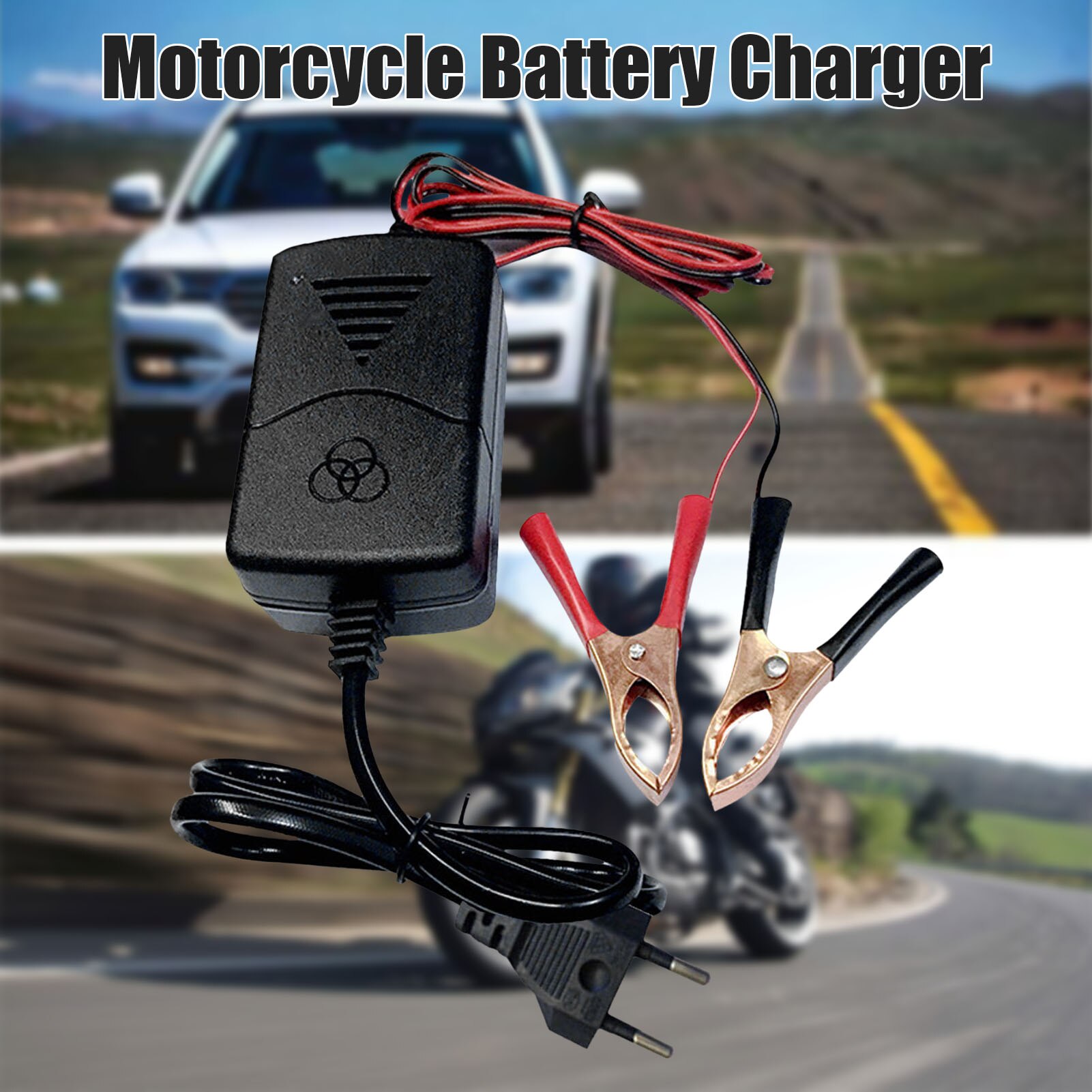 Motorcycle Battery Charger 12V Lead-acid Battery Adapter 12V Battery Charger With Floating Charge Function