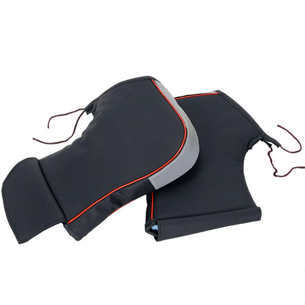 Motorfiets Stuur Handschoenen Grip Covers Moffen Met Reflecterende Strip Winddicht Waterdicht Warm Bike Motorbike Hand Cover: Default Title