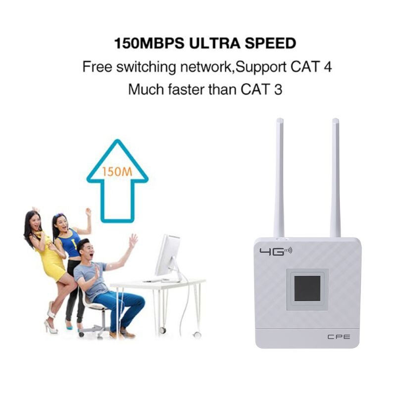 Entsperrt 150Mbps 4G LTE CPE Mobile WiFi Wireless Router 2,4 GHz WFi Hotspot Für SIM Karte Slot Mit lan Port SIM Karte Slot X6HA