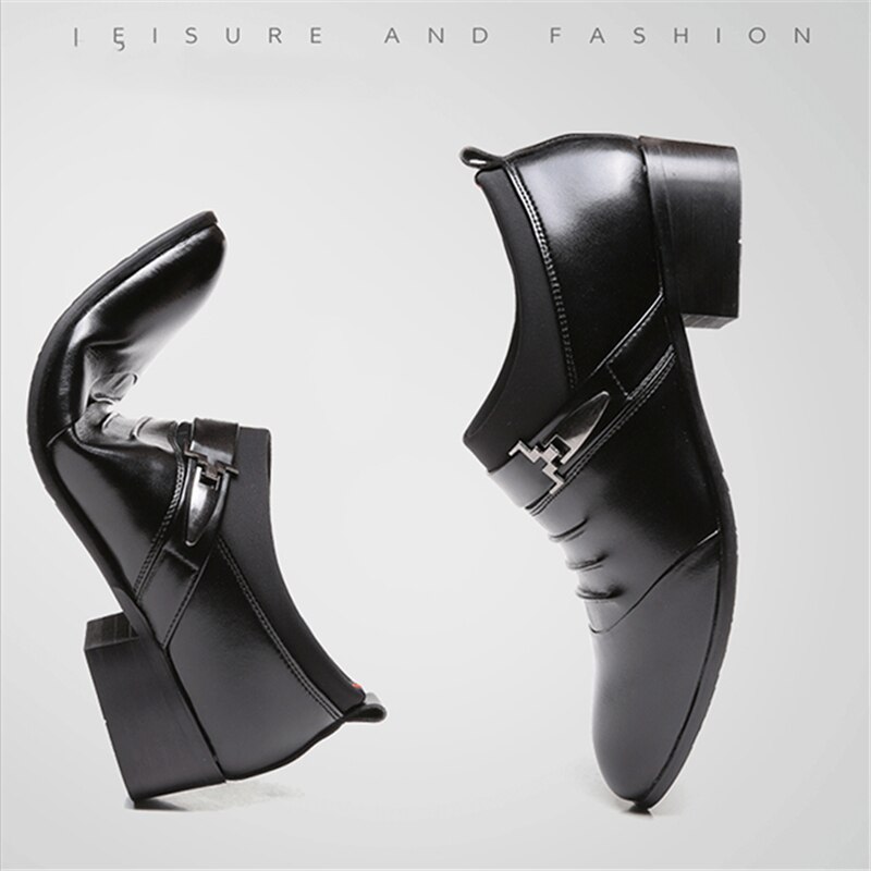 Dress Shoes Shoes For Men Slip On Office Shoes Pointed Toe Slip-on Men Wedding Shoes