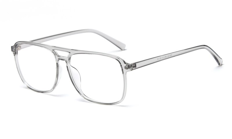 Peekaboo korean tr90 retro anti blue light glasses frame optical men ultralight myopia eyeglasses women's square: grey with clear