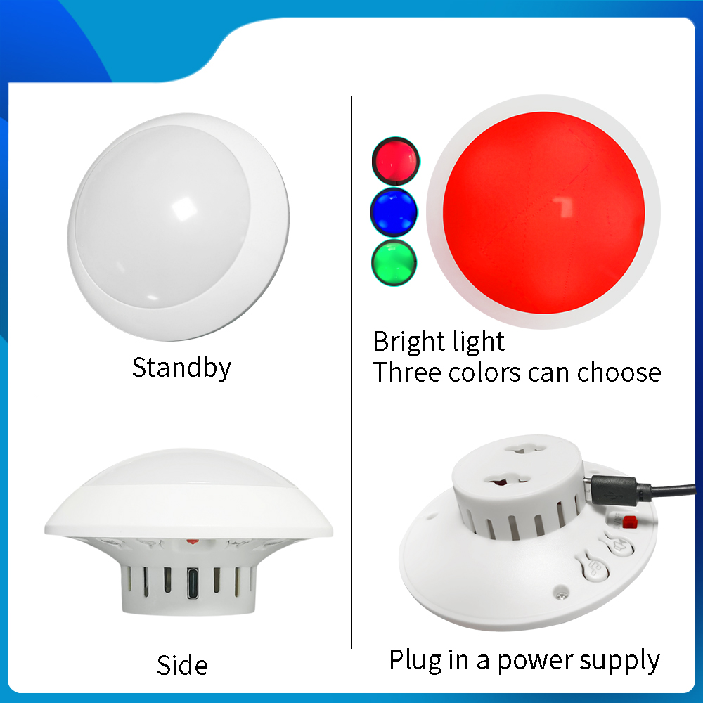 Ycall Wireless Caregiver Pager Alarm Strobe Siren Call System Pull Rope Waterproof Bell Button for Home Safety Elderly Patient