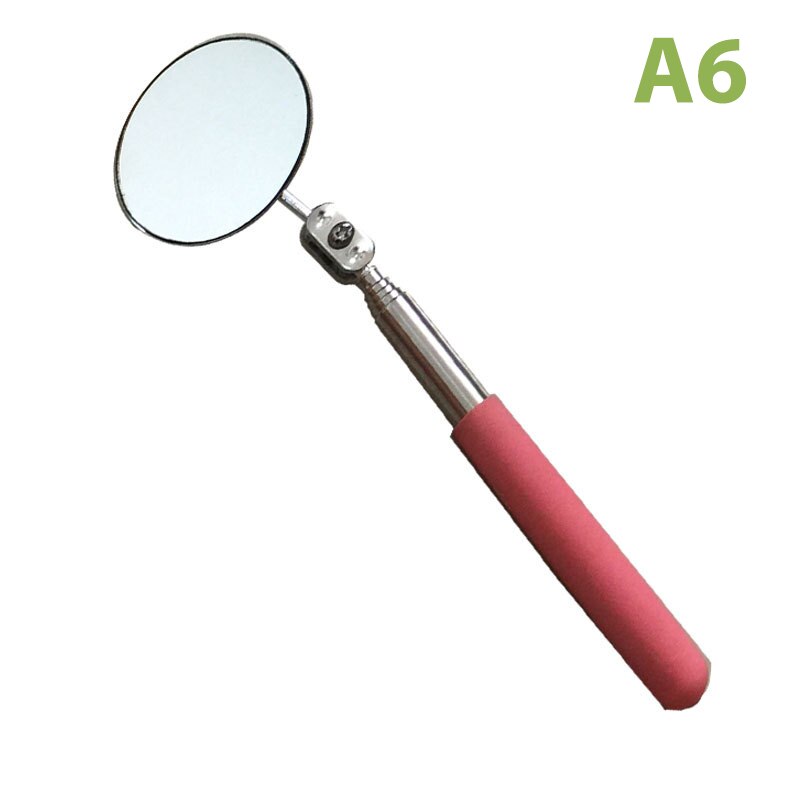 Portable Car Telescopic Detection Lens Inspection Round Mirror Car Angle Tools: A6
