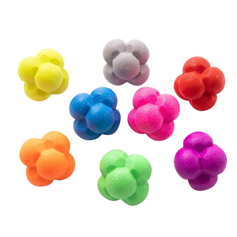 Reaction Balls Hexagonal Reaction Ball For Agility Reflex Coordination Training Hand-Eye Coordination and Speed Training: Default Title