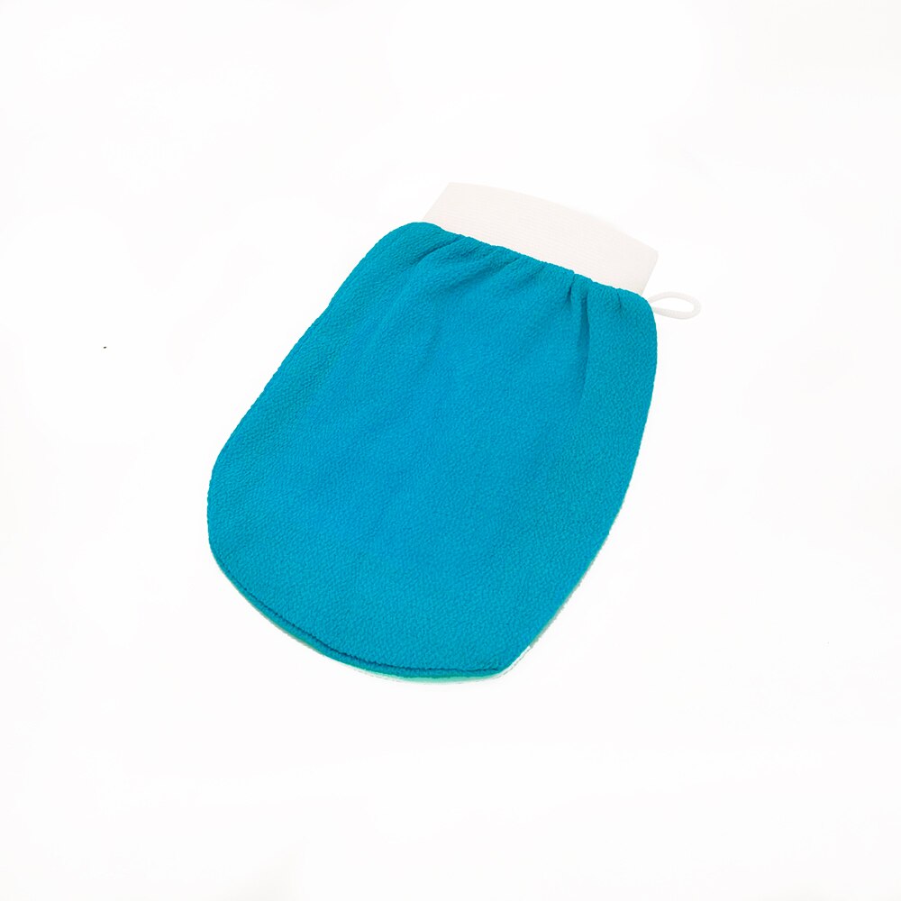 Gant de hammam magique double face,accessoire de gommage avec effet exfoliant, 5 pièces/lot: Bleu