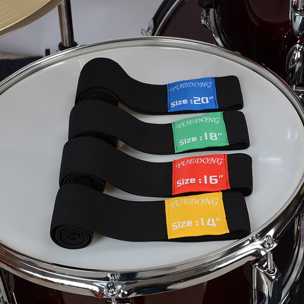 Nylon Drum Mutes Hi-hat Cymbal Practice Silencer Dampener Pads Black