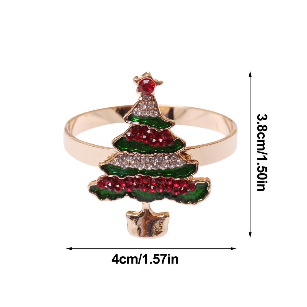 Christmas Tree Napkin Ring Table Decor Napkin Buckle