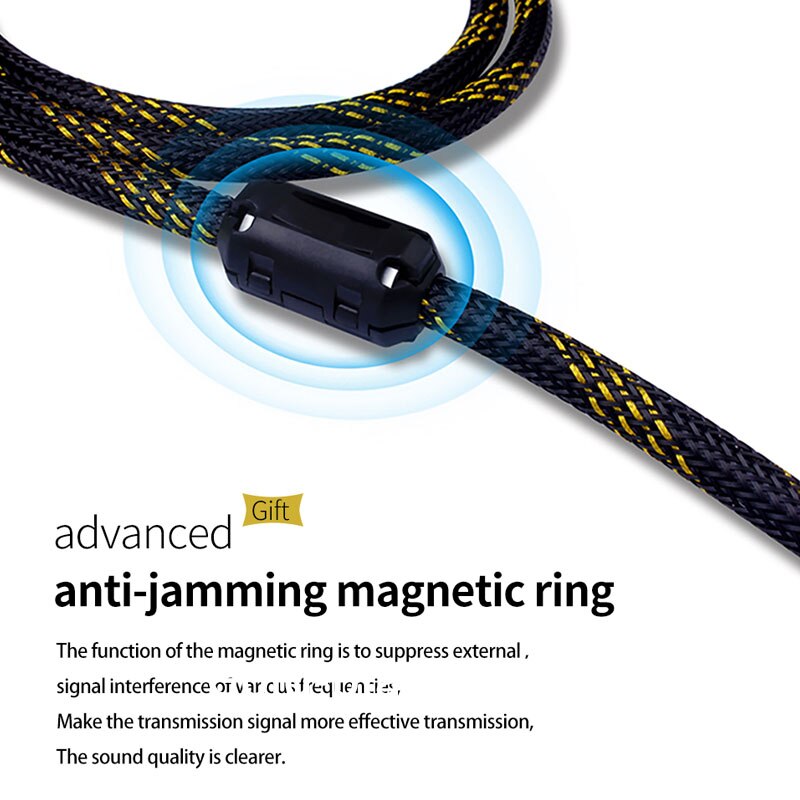 TODN HiFi-Kabel Audio RCA-Kabel Audiosignalkabel Stecker 3,5 mm Aux-Stecker konvertieren 2 Cinch-Buchsen Stecker