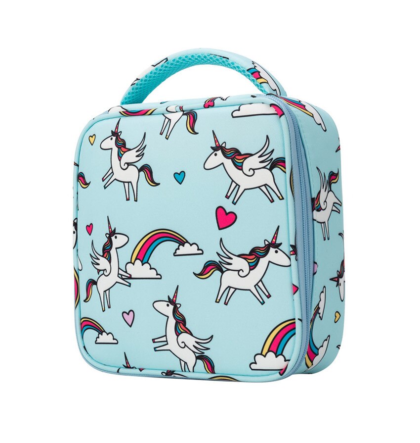 Einhorn schüler mittagessen tasche Isolierte Mittagessen Taschen Oxford Reise Notwendig Picknick Beutel unisex Thermische Abendessen Kasten Lebensmittel fallen