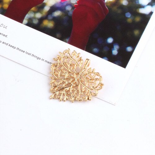 Zuiver Koper Plated 18K Echt Goud Kleur Gewei Bladeren Sieraden Materialen Diy Oorbellen Accessoires Armband Ketting Hangers