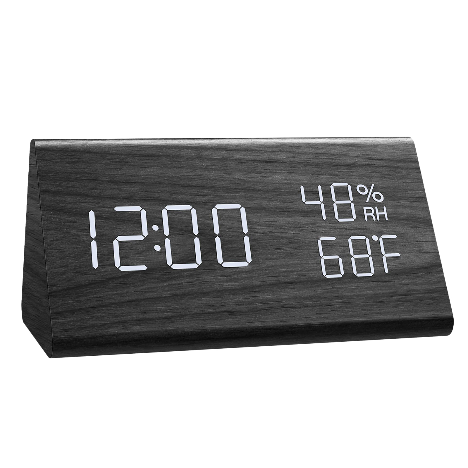 Wood Block LED Digital Clock Night Lights Smart Adjustable Multifunction Electronic Alarm Clocks Desktop Clocks: 11