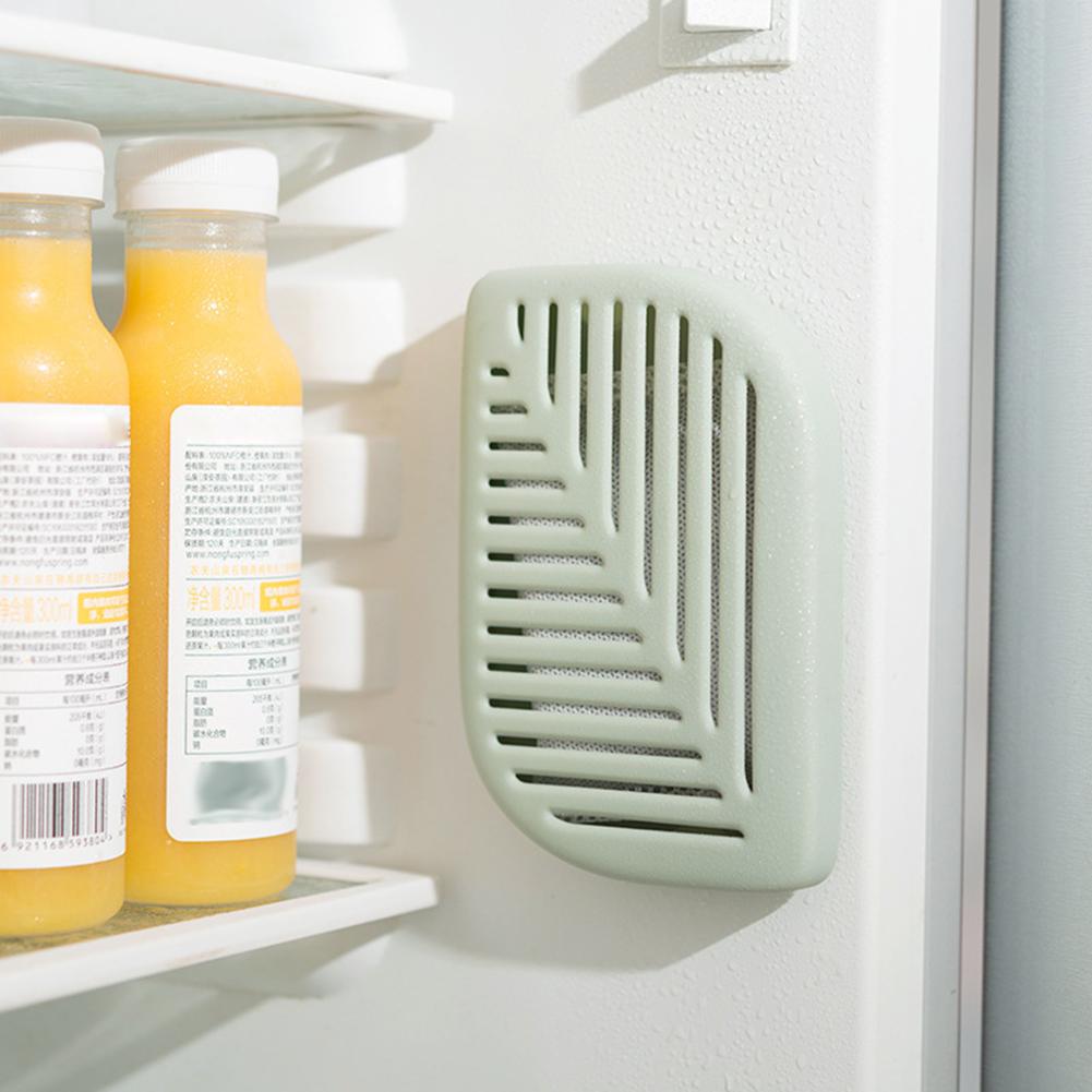 Practical Fridge Refrigerator Air Fresh box Green Leaf Shape Purifier Charcoal Deodorize Absorber Freshener Eliminate Odors