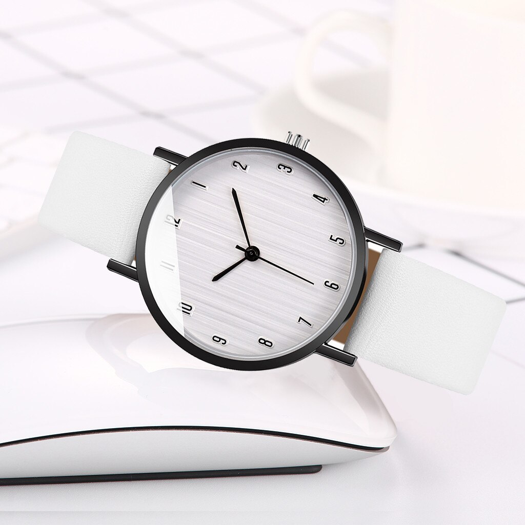 Prosty damski skórzany pasek robić zegarka analogowy zegarek kwarcowy zwykły złoty damski sukienka na prezent zegarki zegar kobieta Relogio Feminino