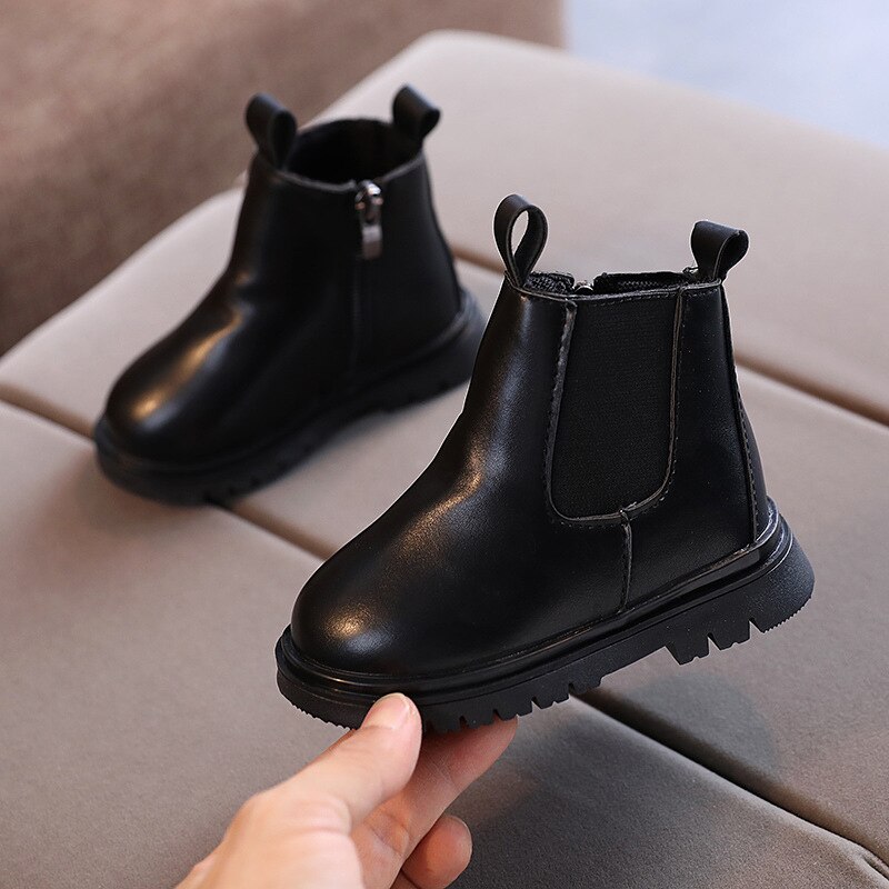 Kinderen Maritnboots Herfst Winter Schoenen Jongens Meisjes Waterdichte Antislip Enkel Laarzen Kinderen Leren Laarzen E105