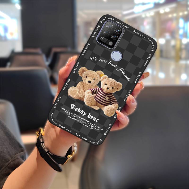 Mobile Case Shockproof Phone Case For Tecno Pova/LD7 Back Cover Silicone Full wrap Phone Protector Cover Anti-dust TPU: Red