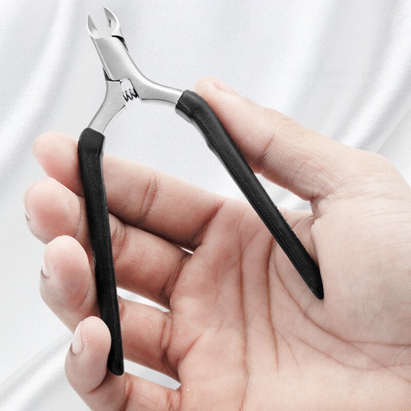 Stainless Steel Cuticle Nipper Cutter Nail Nail Tools Cuticle Remover 1Pcs Silicone Handle Cuticle Nippers For Manicure Pro