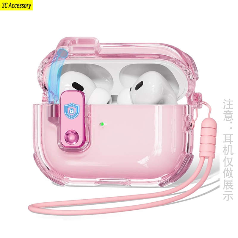Case for airpods 4 3 funda Luxury Electroplated Silver Translucent Protecitve Case for apple air pods 4 pro 2nd soft cover