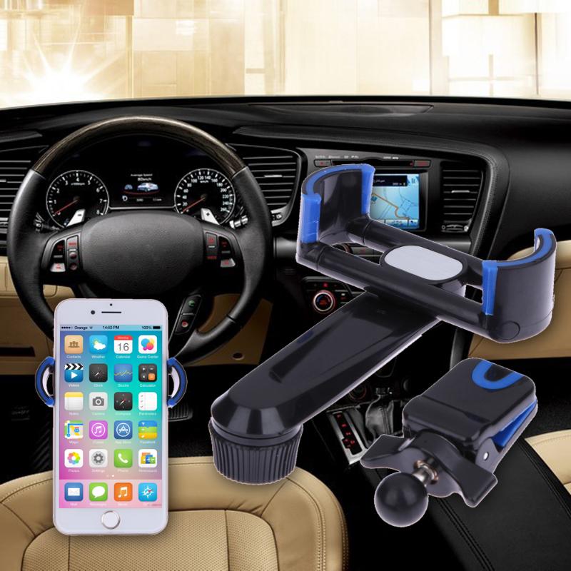 360 Graden Rotatie Universele Auto Telefoon Houder Auto-styling Air Vent Mount Stand Ondersteuning voor iPhone Samsung Auto Telefoon beugel