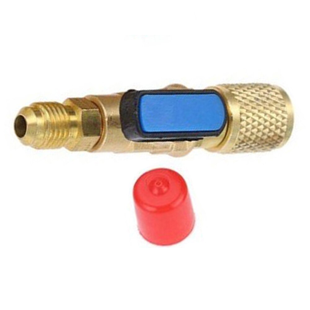 1pcs Shut-Off Valve Refrigerant Right-Hand Thread 1/2 ACME F X 1/4 SAE M For R32 Refrigerant Bottles