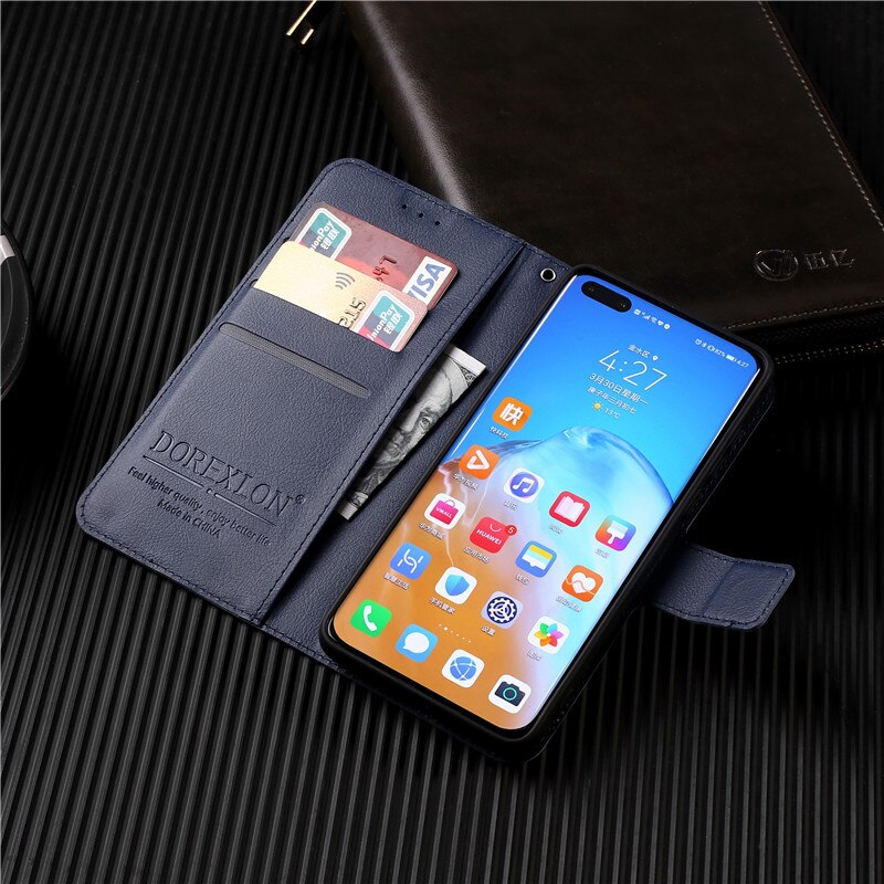 Coque de téléphone en cuir avec porte-cartes pour Sony Xperia XZ1 G8341 G8342, étui portefeuille ultra fin à rabat