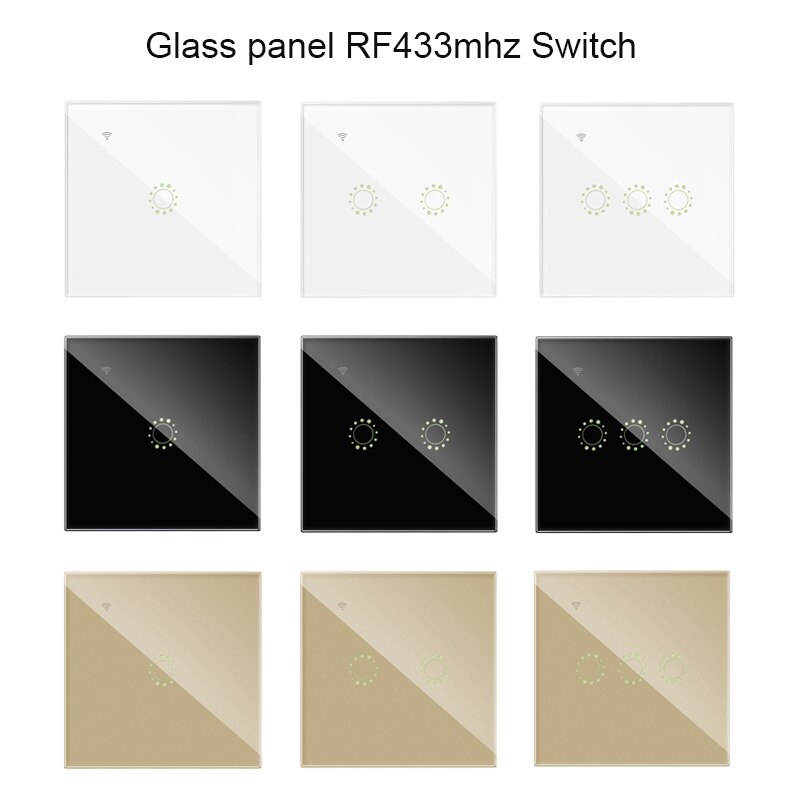 433Mhz Afstandsbediening Draadloze Schakelaar Voor Sonoff T1 Eu Uk Sonoff 4CH Pro R2 Slampher 433.92Mhz Rf Afstandsbediening control Light Switch