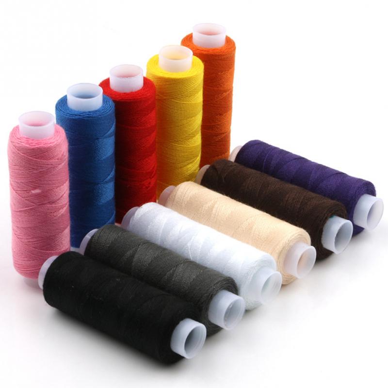12 Colors/set Sewing Knitting Thread Reel for Hand Stitching Machine Sewing Thread Finest Polyester Durable #734