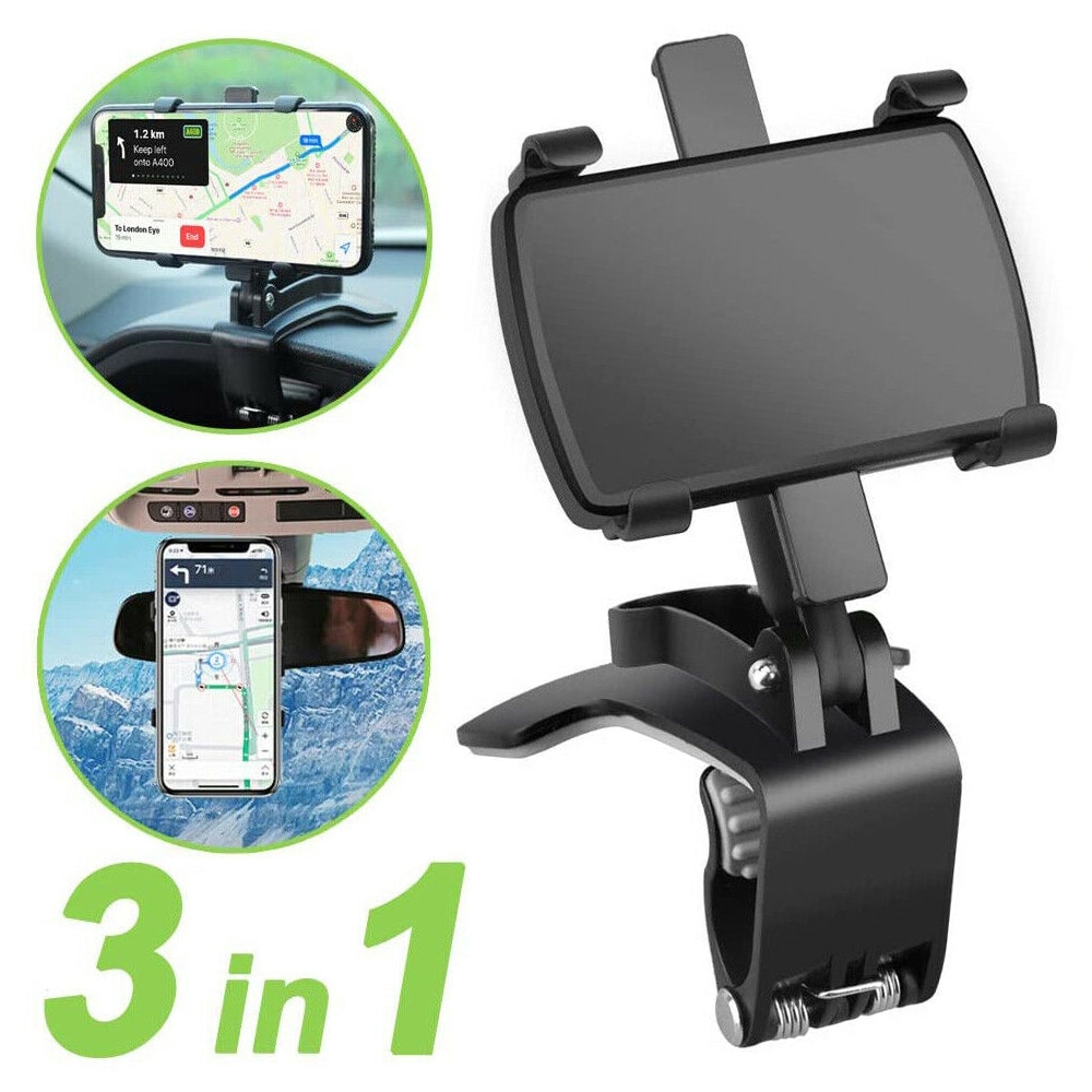 1Pc 360 Graden Clip Op Dashboard Mobiele In Auto Telefoon Houder Stand Universeel Voor Auto Interieur accessoires