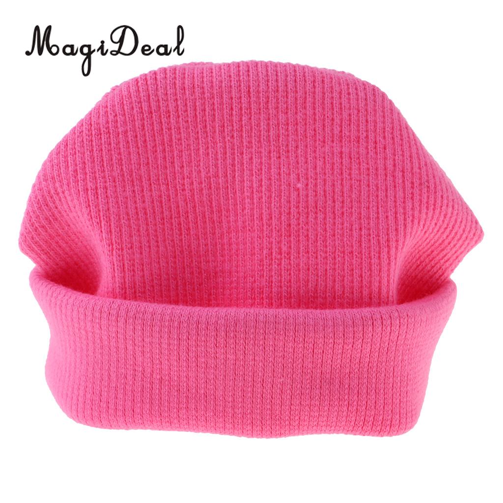1/6 poupée laine Beanie tricot chapeau Skate Cap tenues décontractées pour Blythe hiver vêtements décor accessoires: Pink 