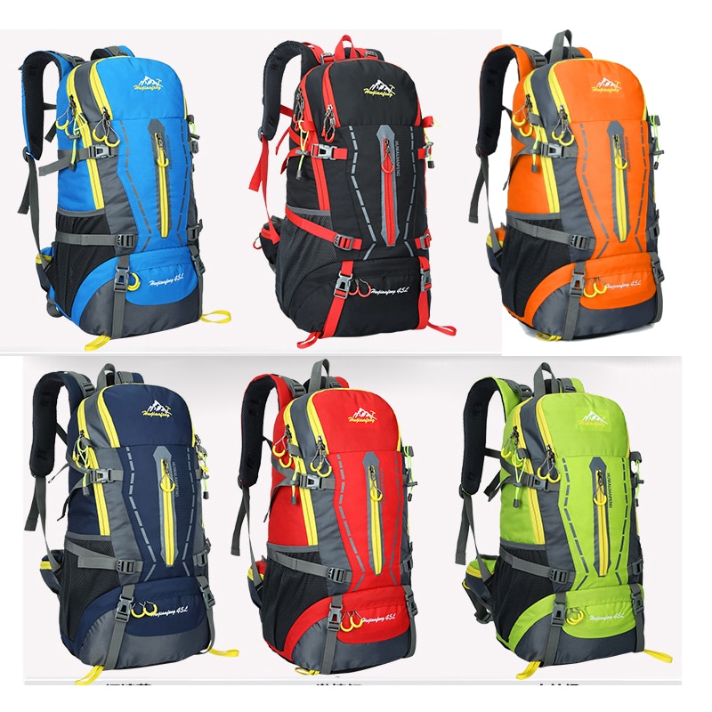 High-capacity 45L Mountain Bag Waterproof and Wear resistant Travel Pack Muti-function Hiking Knap-sack Lightweight Backpack