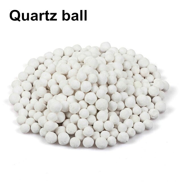 500G 12-In-1 Fish Tank Filter Materiaal Keramische Activated Carbon Biochemische Bal Medium Aquarium Accessoires met Netto Zak: Quartz Ball