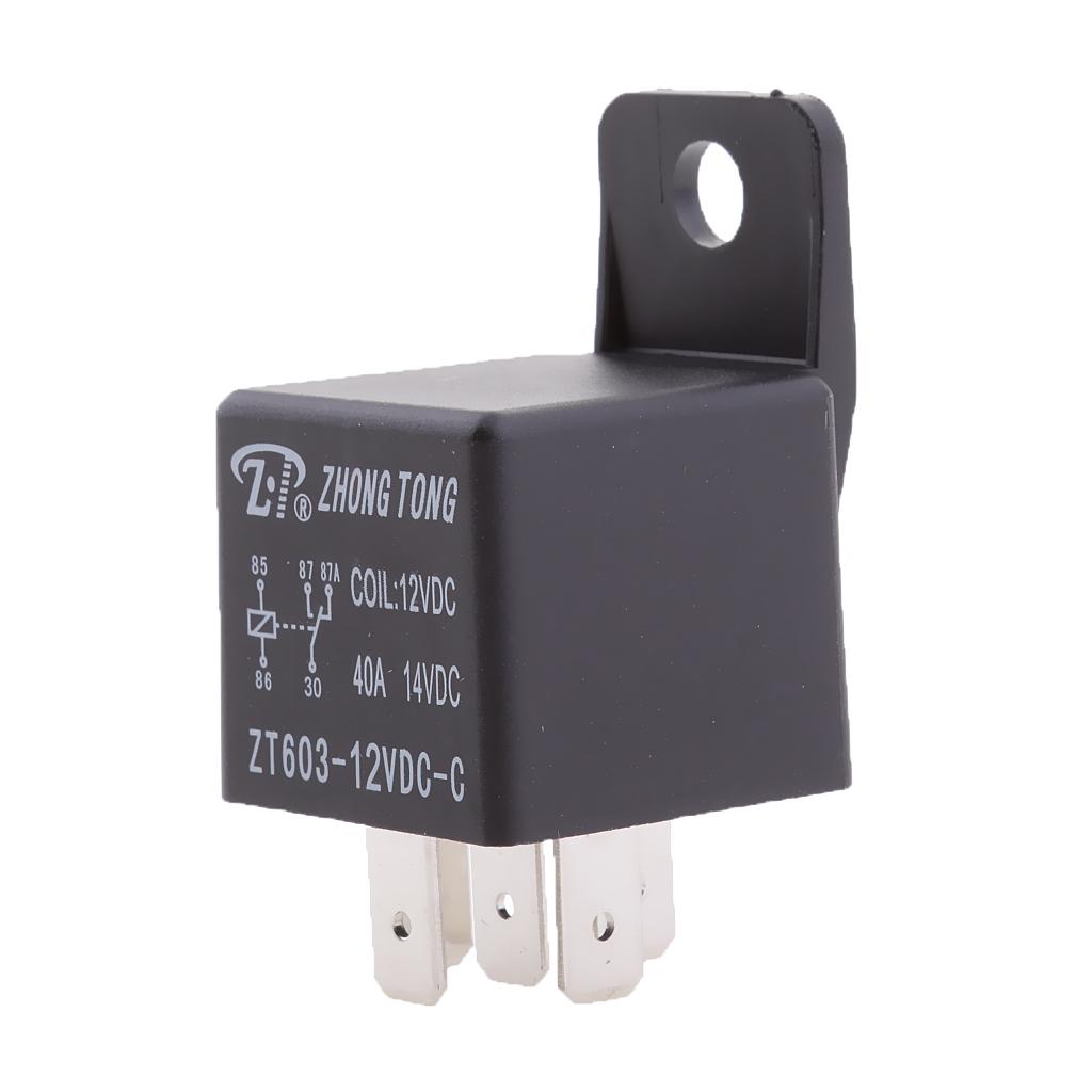 12V 40A/80A 5-Pin Spdt Contacten Automotive Omschakeling Relais Met Beugel