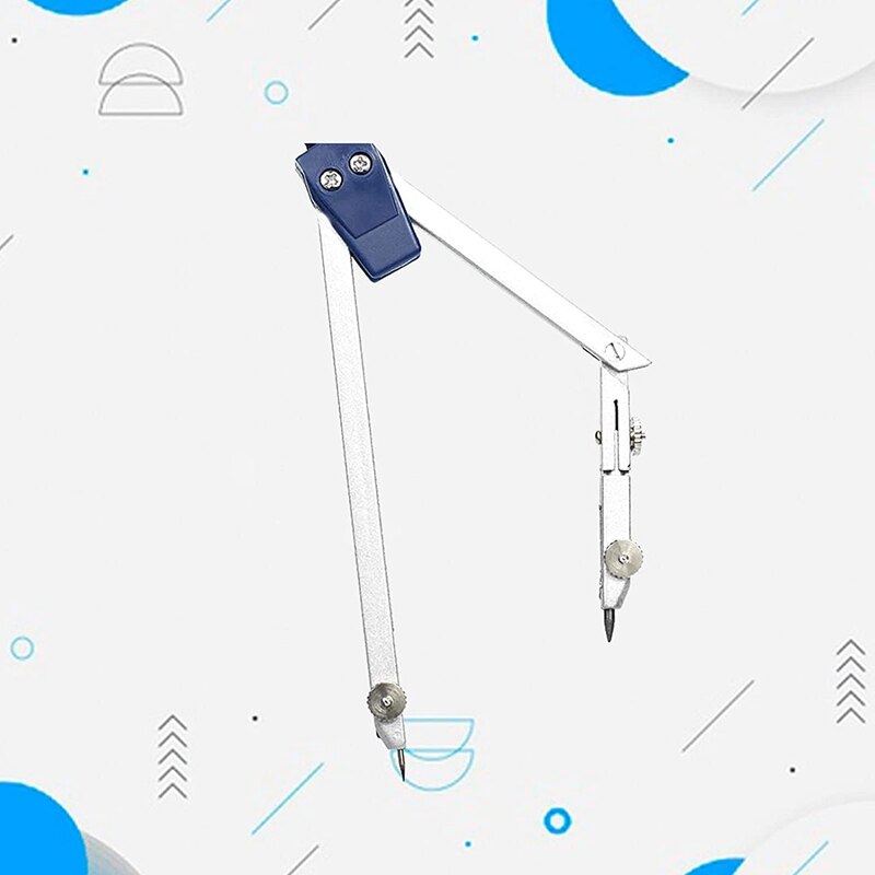 9 Pcs Metal Geometry Set Compass for Woodworking, Drawing Compass Protractors Classroom Set Drawing Kit for Geometry