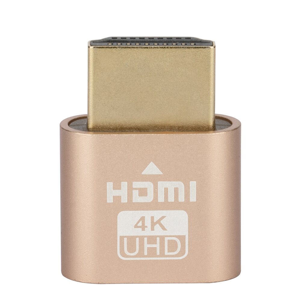 Hdmi virtuell skjerm 4k hdmi ddc edid dummy plug edid display cheat virtuell plugg hdmi dummy emulator adapter for bitcoin mining: Gull