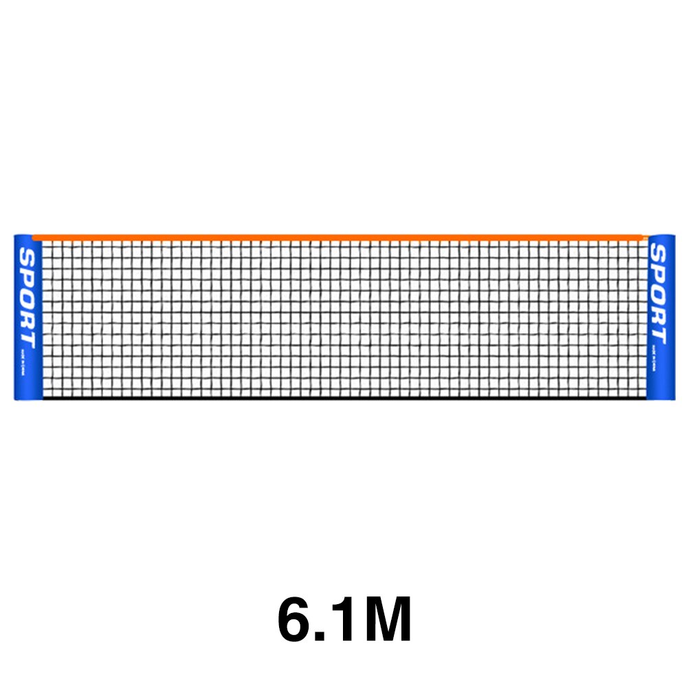 Cour de Badminton de filet de Tennis d'enfants d'adultes portatifs pliables d'arrière-cour: 6.1m