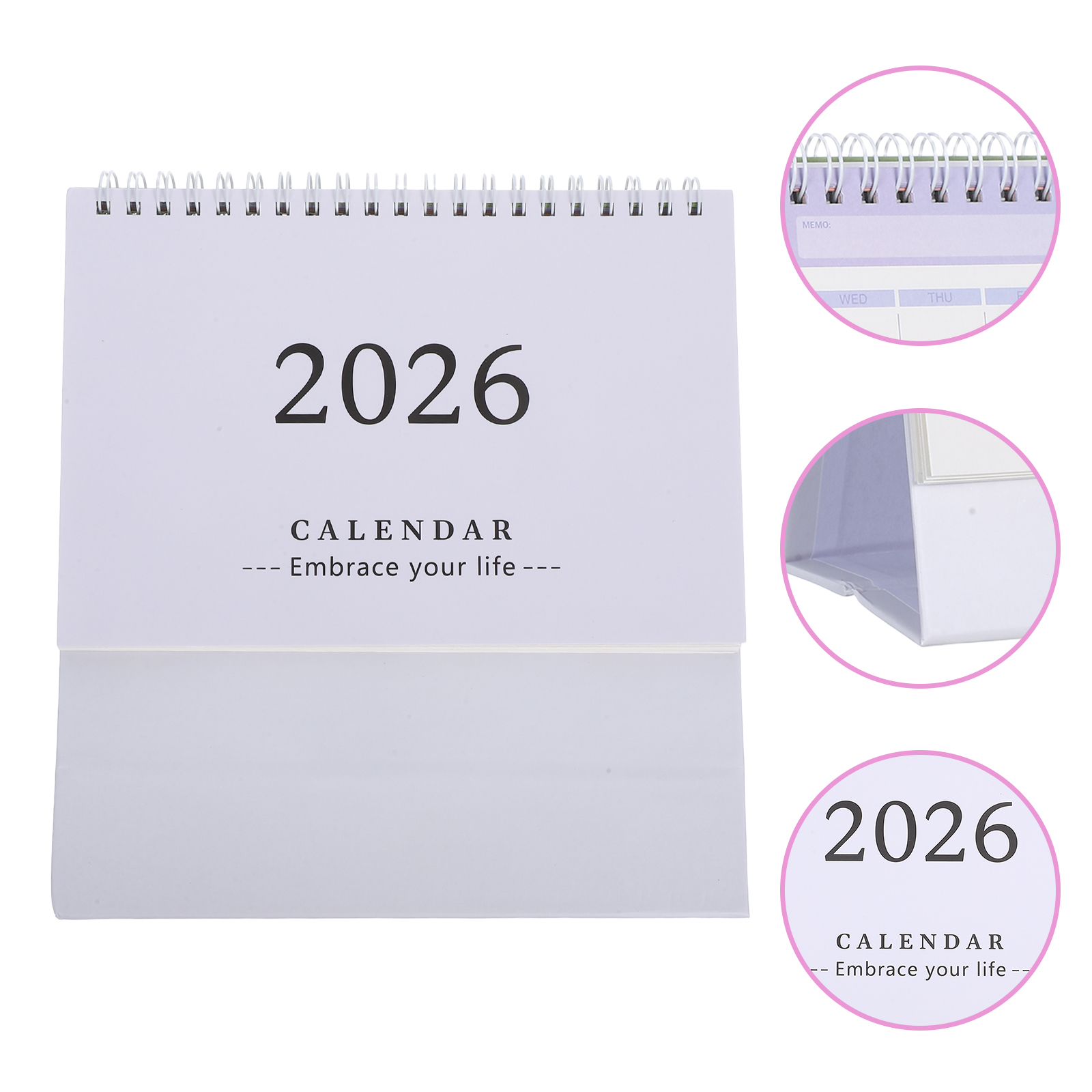 Desk Calendar Small Desktop Calendars Table Daily Notepad Pocket Planner Decorative Month Work Calendar Planner: Mixed Color