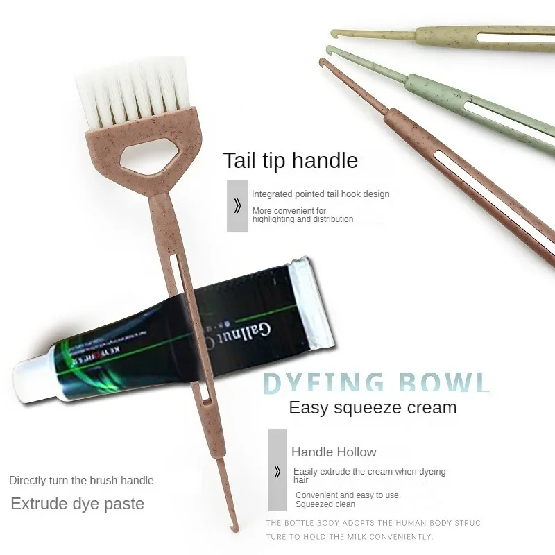 Kit de tinte para el cabello de salón Premium, 3 uds., cepillo para teñir el cabello y juego de cuencos, herramientas aplicadoras de Color para el cabello DIY para teñir el cabello, lejía, barbería