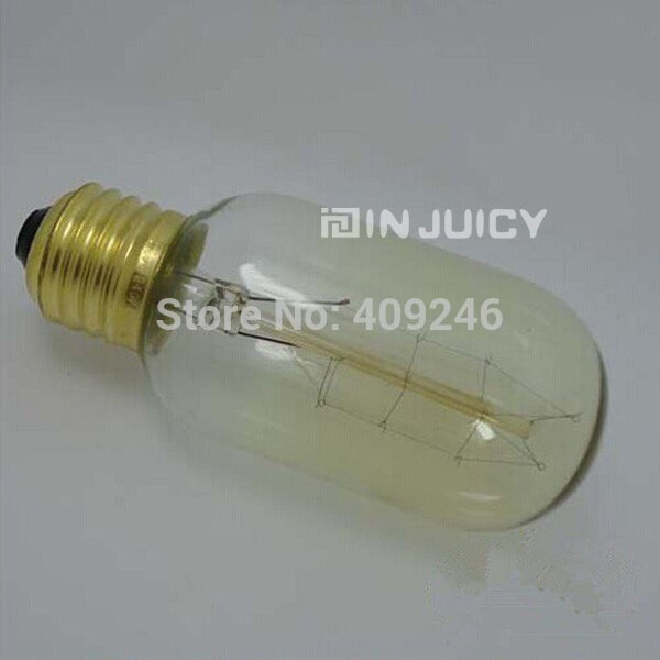 Ampoule circulaire fumée Marconi T45, 10 pièces, lampe Vintage, Reproduction Edison, verre transparent de 40 watts, E27, ac 110V ou 220V