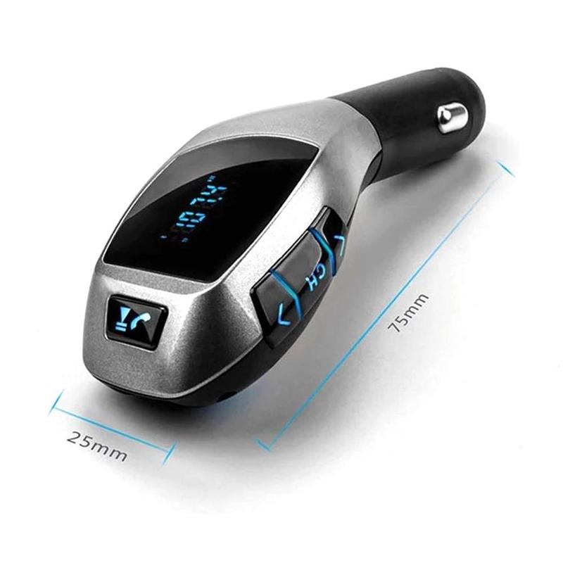 FM transmitter mp3 player USB hands-free wireless bluetooth car kit radio adapter FM modulator music audio suitable for smartpho