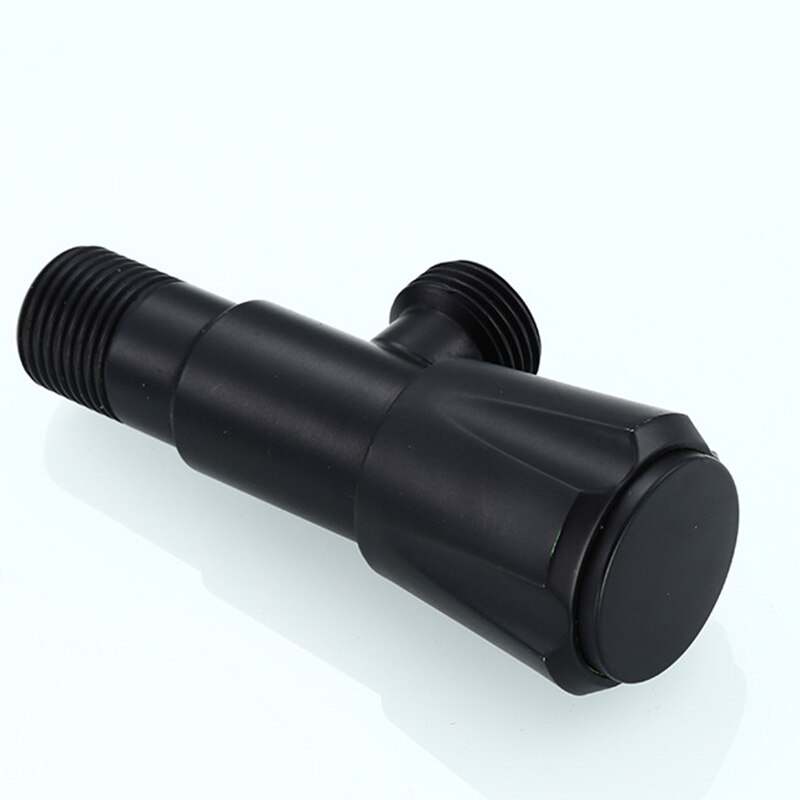 Black Paint Sink Valve Stainless Steel Valve Tap And Cold Universal Water Input Valv Toilet Large Flow Angle Valve Black Tap