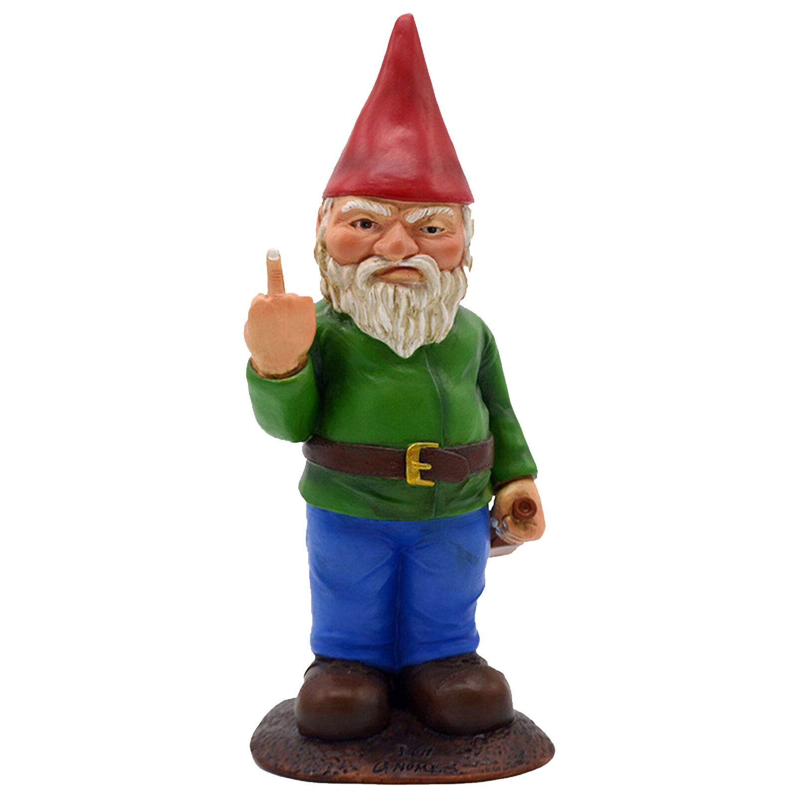 Christmas Garden Gnome Statue Resin Crafts Statue Ornament: 02