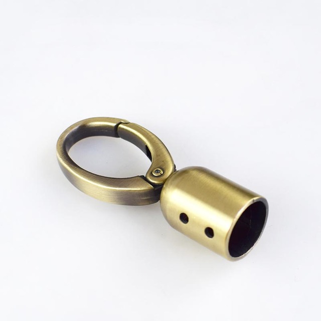 4Pcs Meetee Metalen Kwastje Cap Clip Sluiting Zak Gespen Bag Strap Cord Stopper Riem Haak Handtas Hanger Diy Hardware accessoires: KY524-Brass