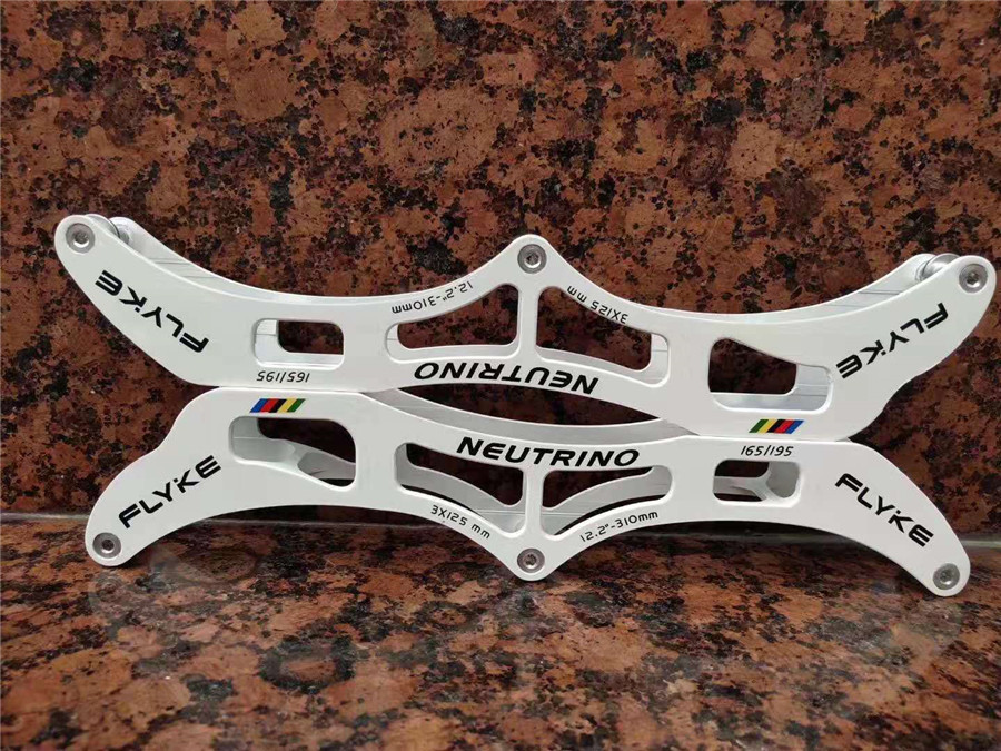 FLYKE NEUTRINO Speed-marcos de Patines en línea, ruedas de 3x100/110/125mm, 4x90/100/110mm, Patines profesionales de aluminio para patinaje