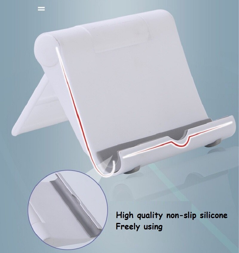 Telefoon Houder Desk Stand Mobiele Tablet Statief Mount Ondersteuning Voor Iphone Xsmax Huawei P30 Xiaomi Plastic Opvouwbare Bureau Houder