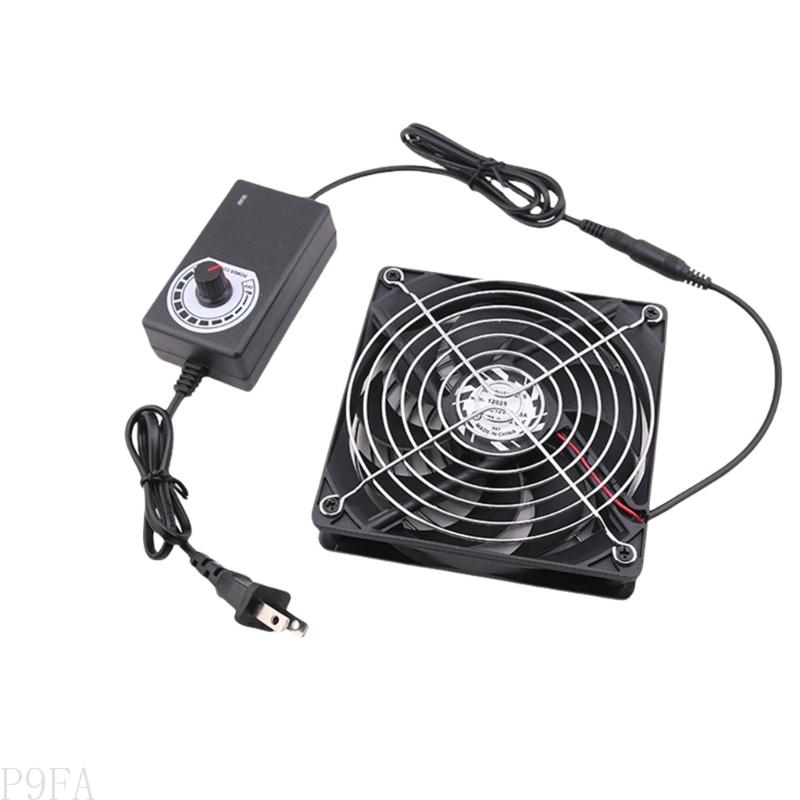 P9FA 12cm Cooling Fan Adjustable Wind Speed for Computer and Routers with 100 240V