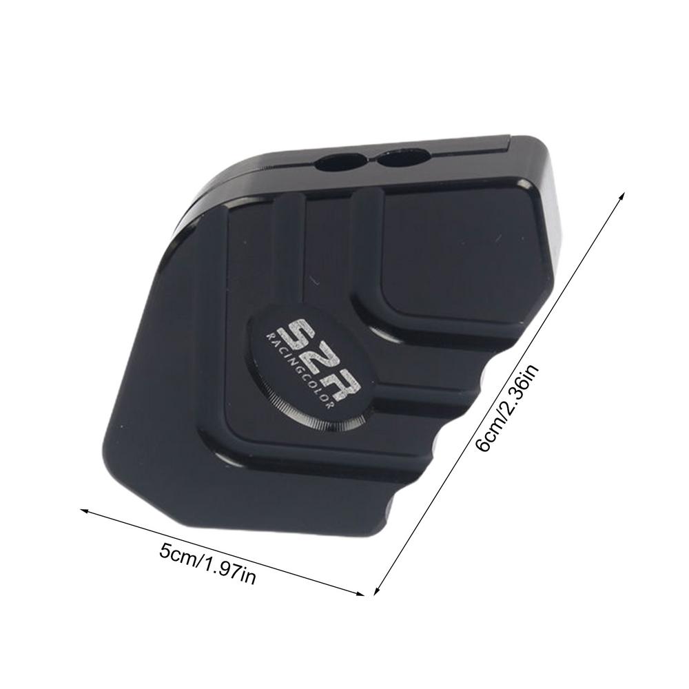 Aluminium Motorfiets Fiets Kickstand Extender Voet Zijstandaard Verlengstuk Voetsteun Plaat Motor Accessoires: Black
